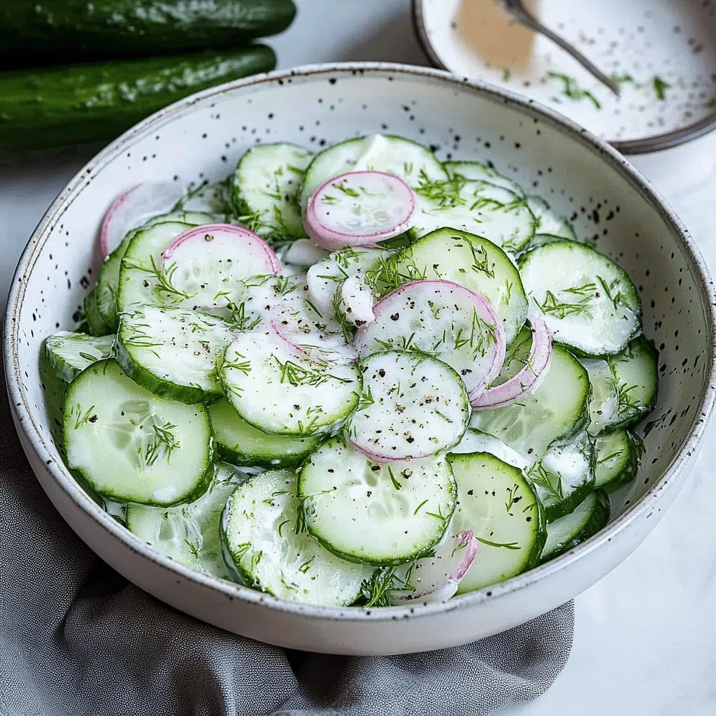 creamy cucumber salad