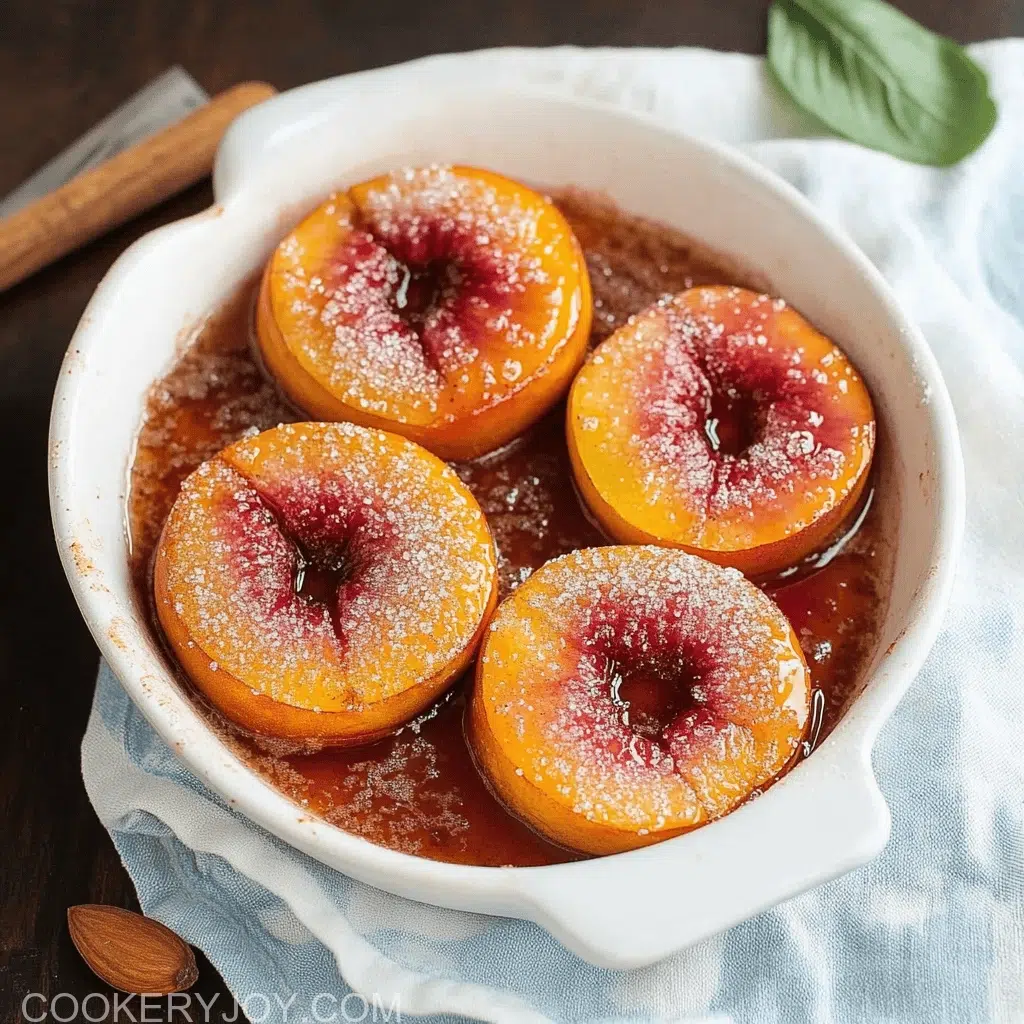 Baked Peaches with Brown Sugar and Cinnamon