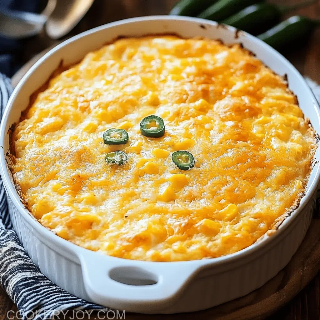 Cheesy Jalapeno Corn Casserole