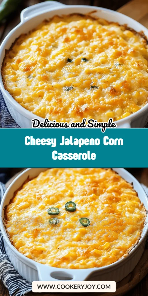 Cheesy Jalapeno Corn Casserole