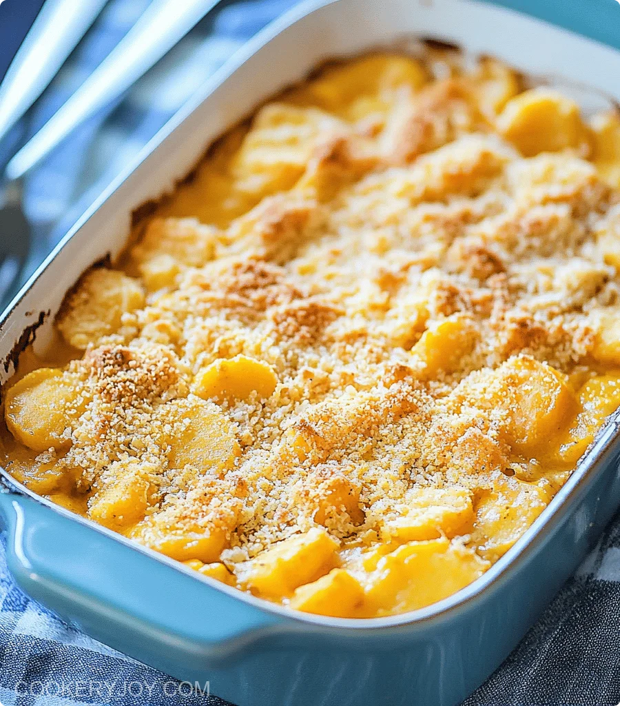 Cheesy Yellow Squash Casserole