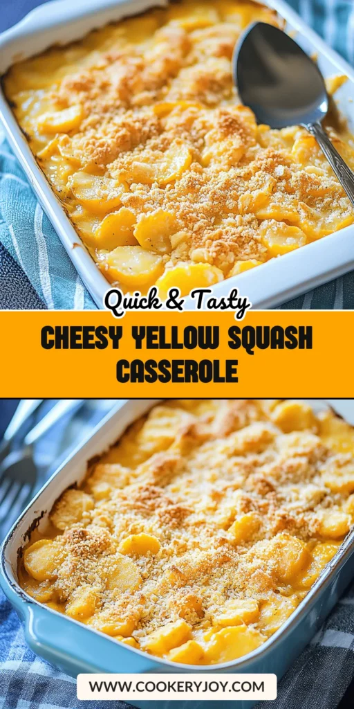 Cheesy Yellow Squash Casserole