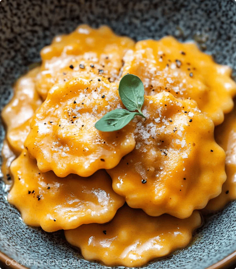 Creamy Pumpkin Ravioli