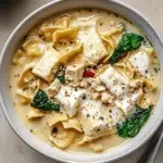 Creamy White Lasagna Soup
