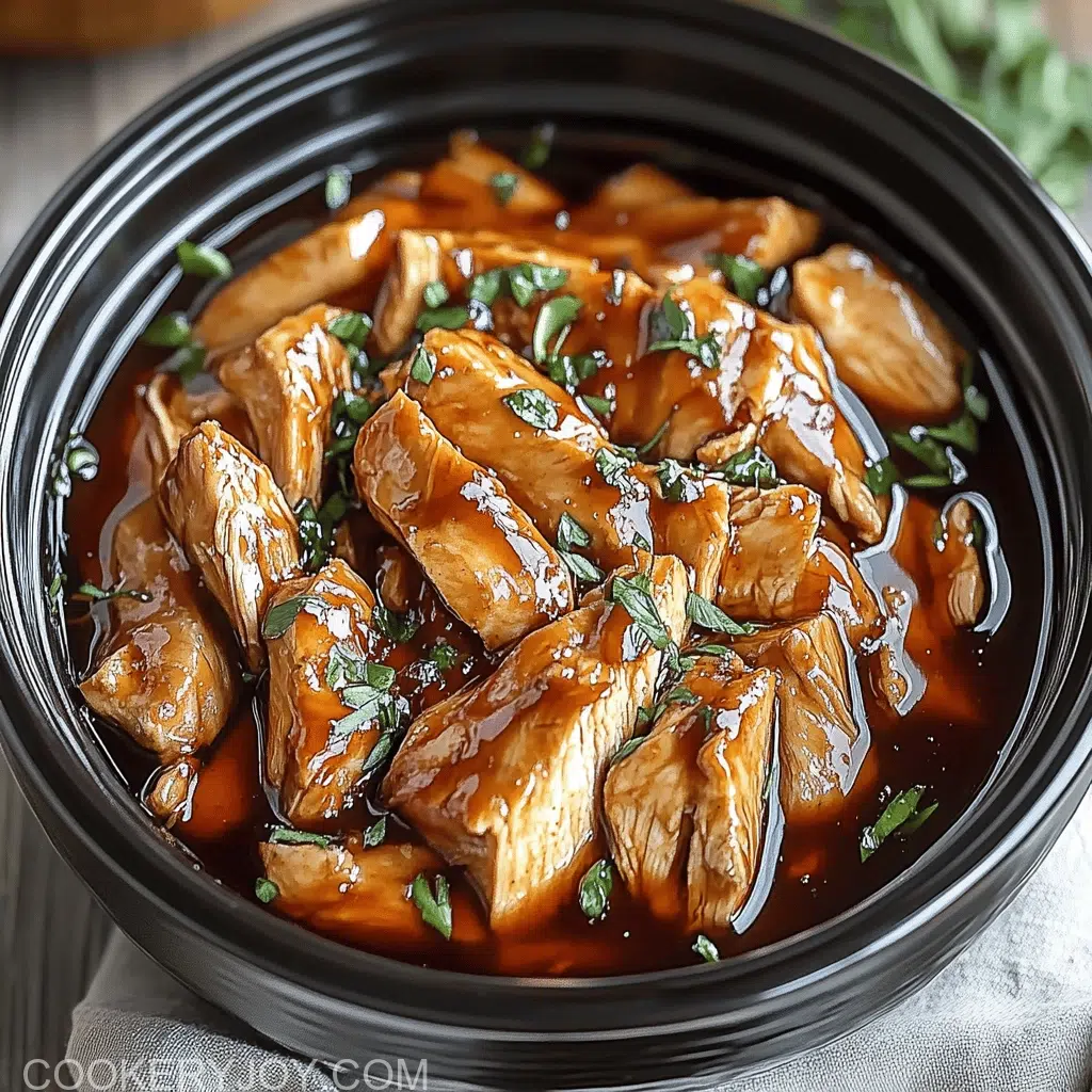 Crockpot Bourbon Chicken