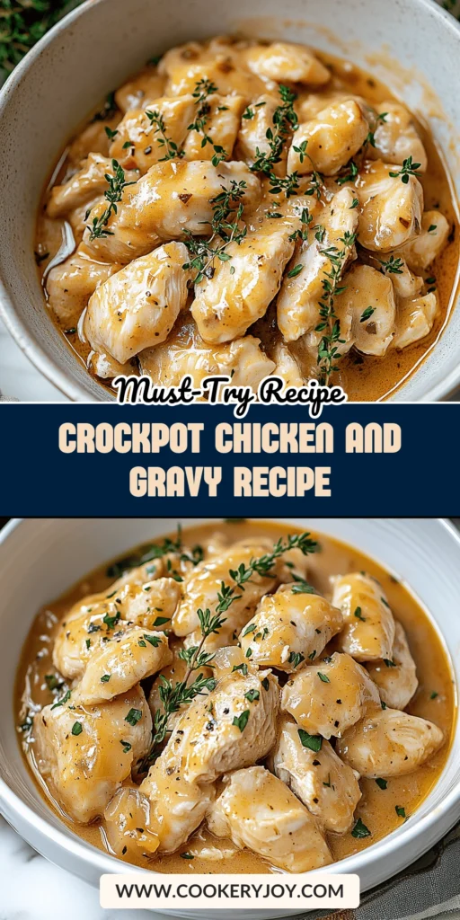 Crockpot Chicken and Gravy Recipe
