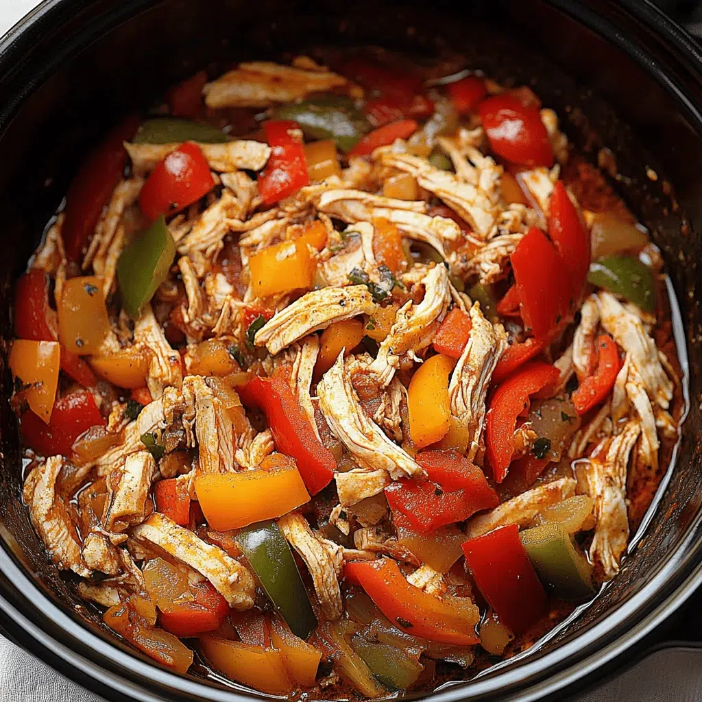 Crockpot Chicken Fajitas