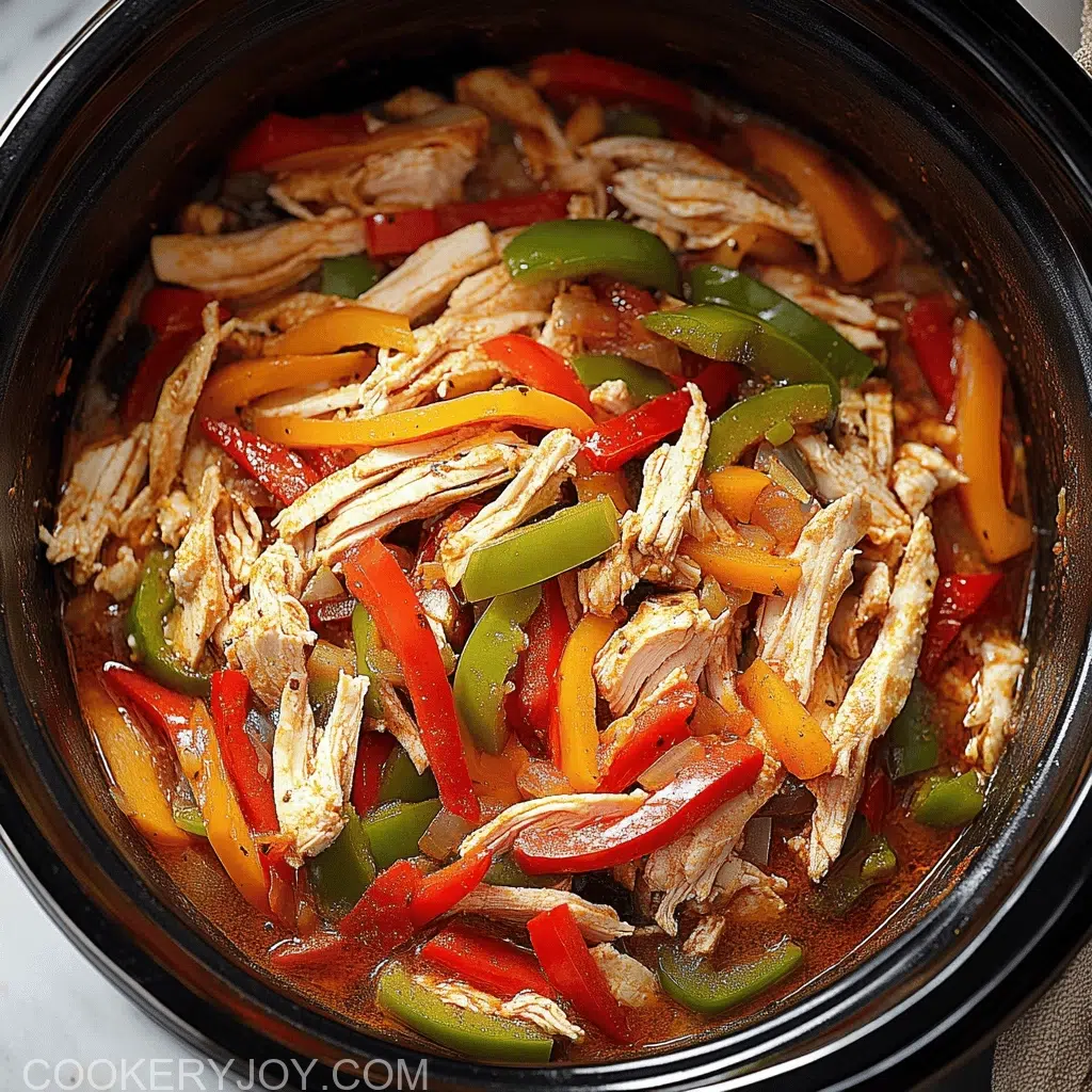 Crockpot Chicken Fajitas