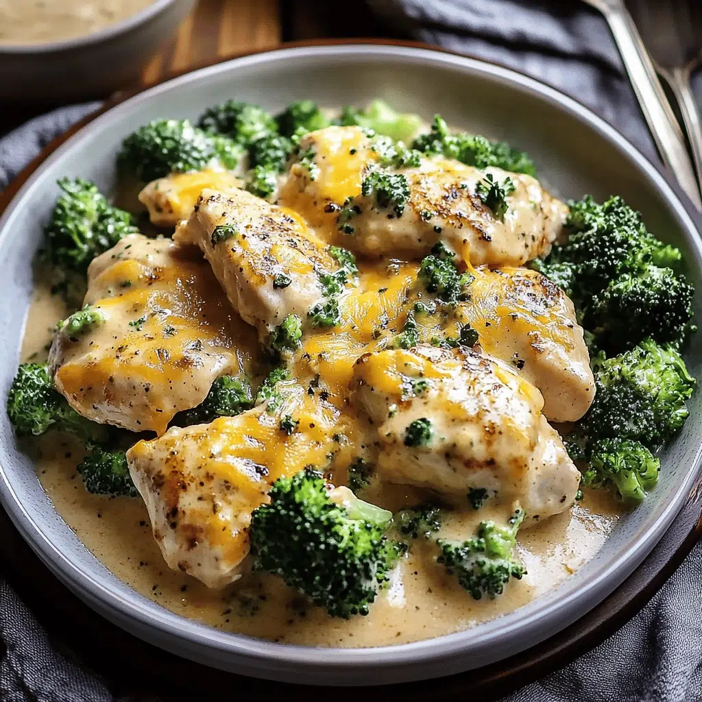 Crockpot Creamy Broccoli Cheddar Chicken