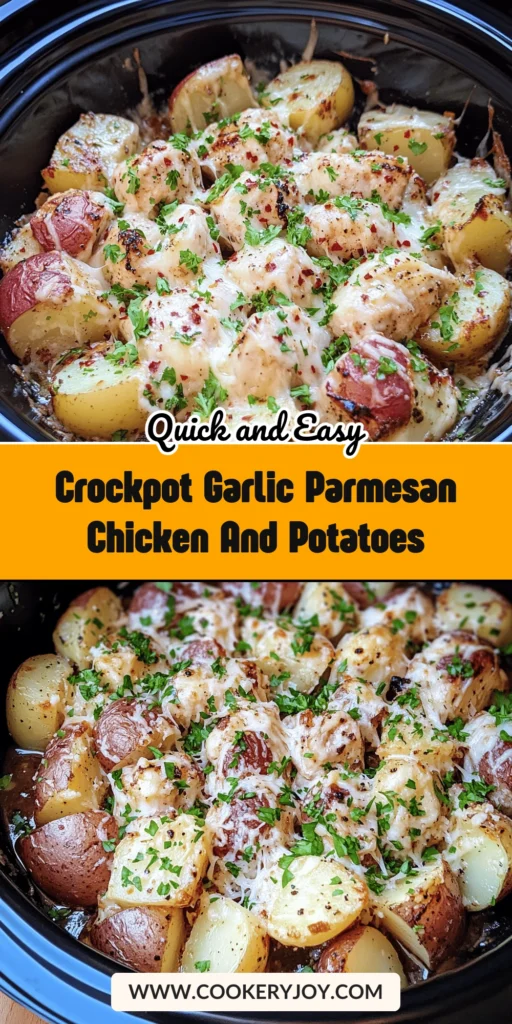 Crockpot Garlic Parmesan Chicken And Potatoes