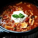 Crockpot Lasagna Soup
