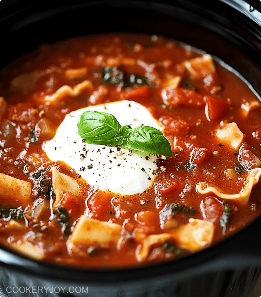 Crockpot Lasagna Soup