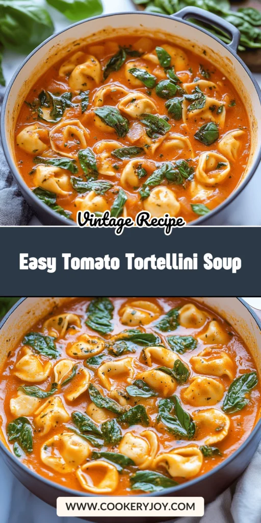 Easy Tomato Tortellini Soup