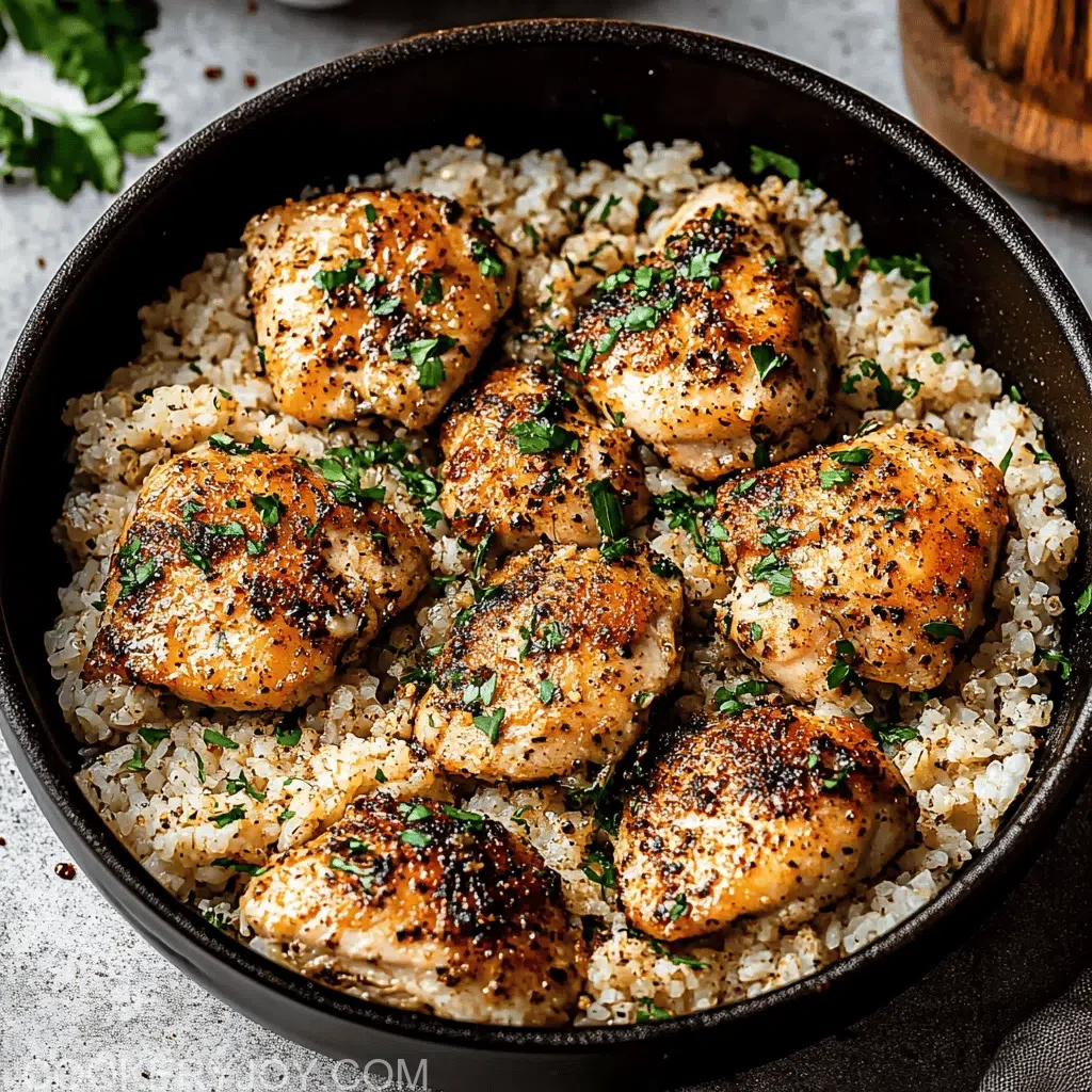 Garlic Butter Chicken and Rice