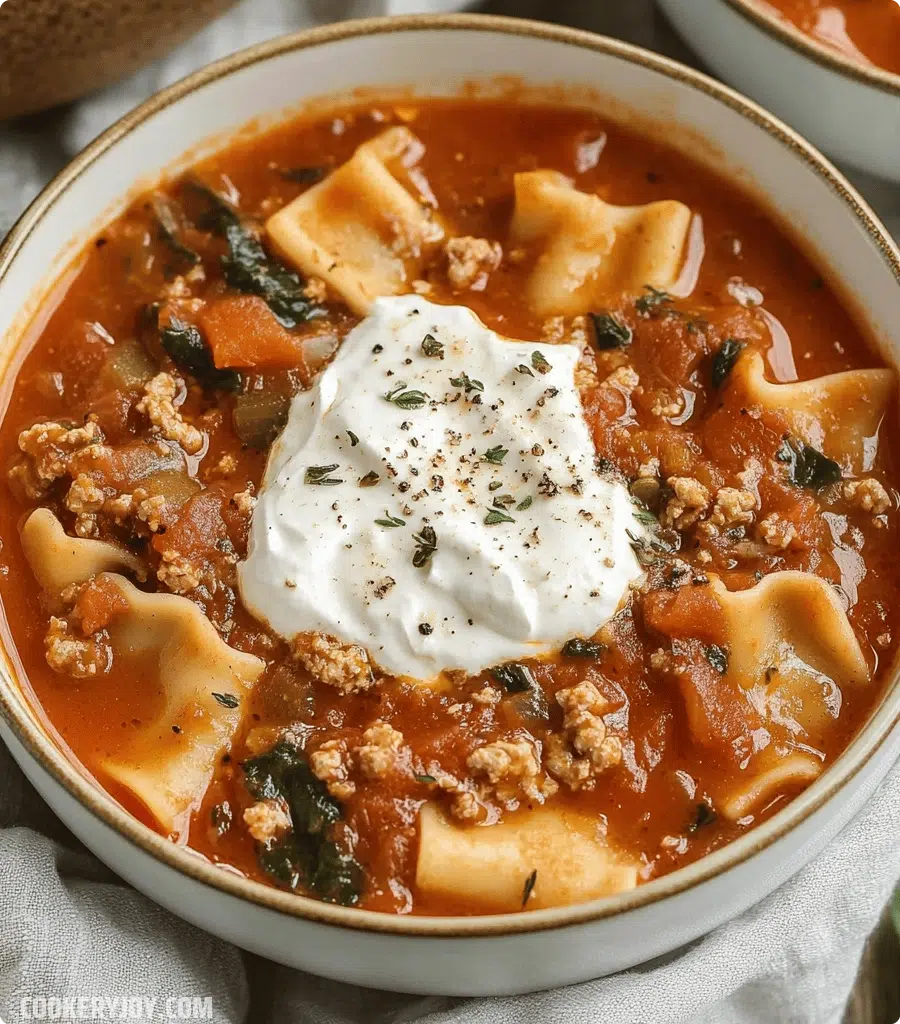Gluten Free Lasagna Soup