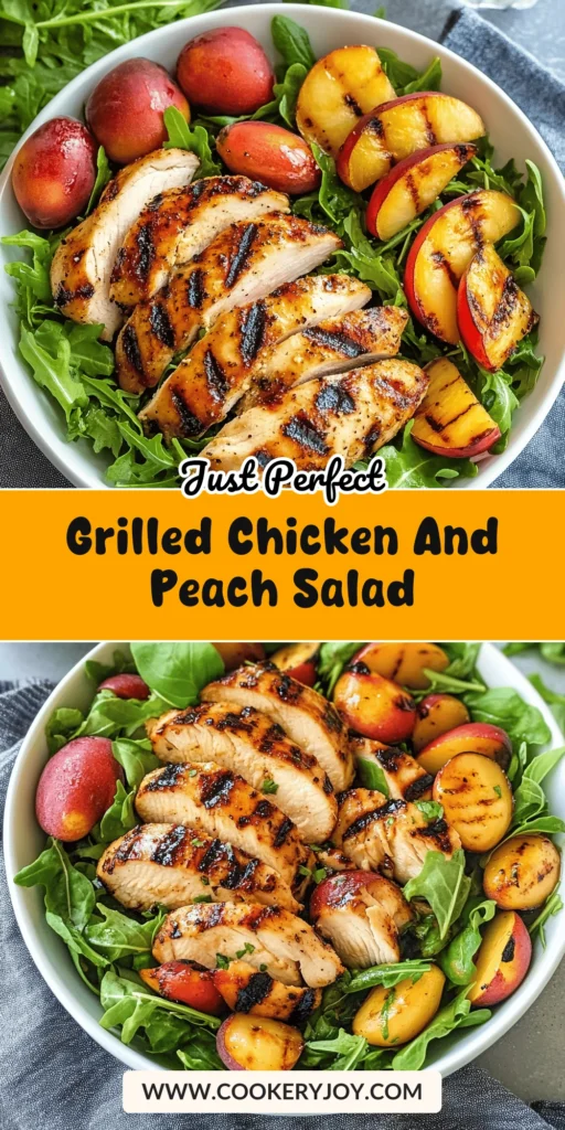 Grilled Chicken and Peach Salad