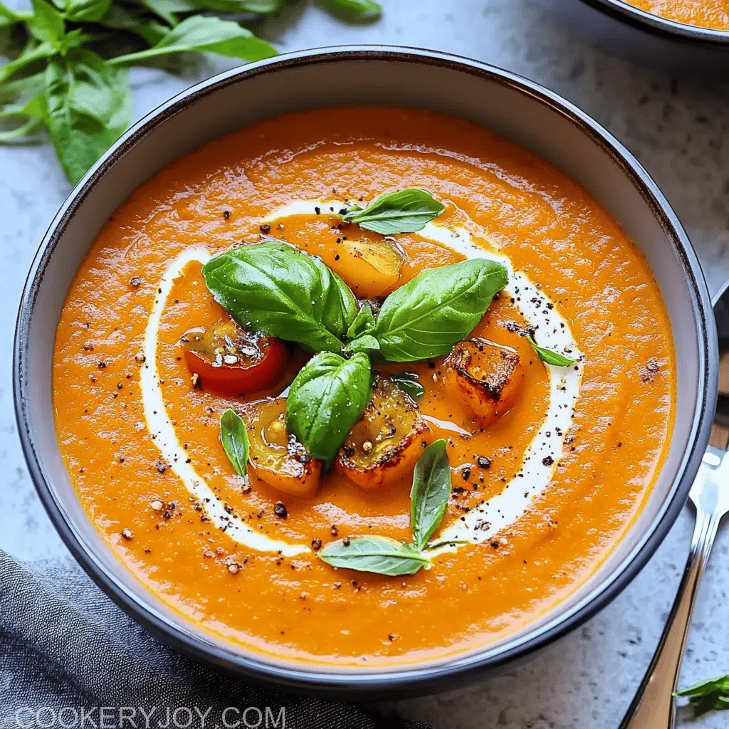 Homemade tomato soup