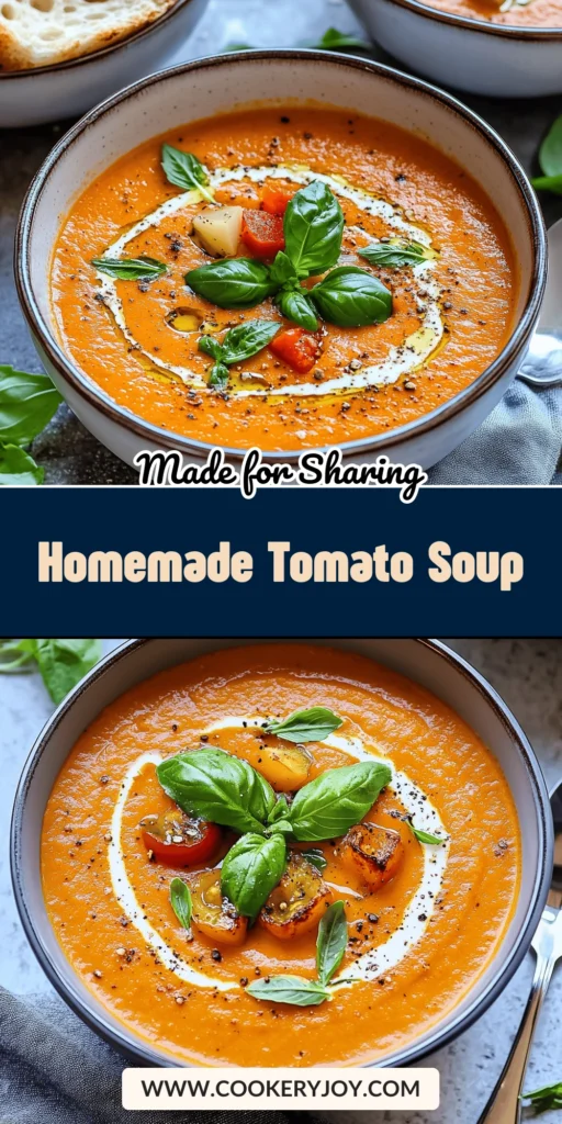 Homemade tomato soup