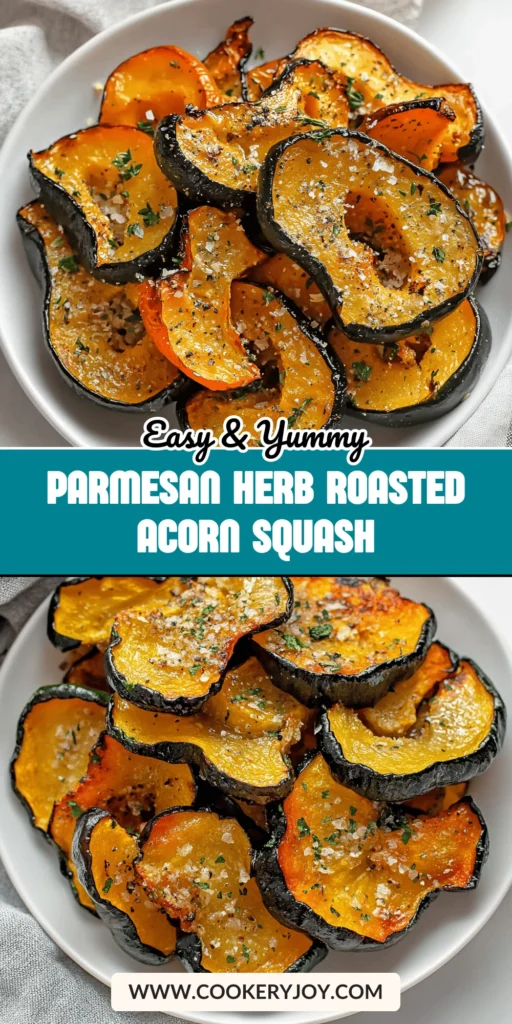 Parmesan Herb Roasted Acorn Squash