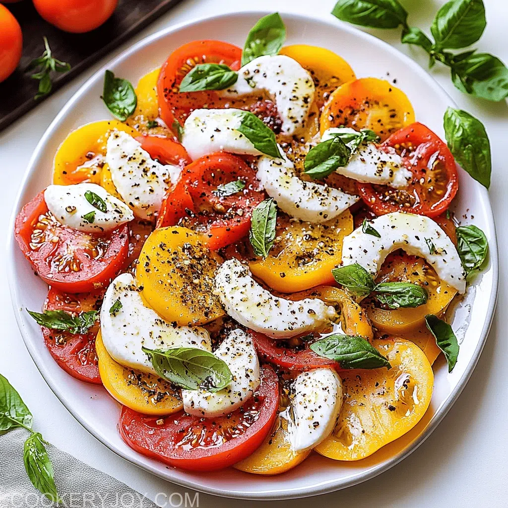 Peach Tomato Caprese Salad