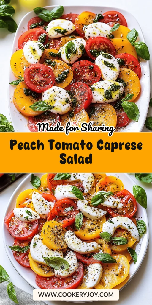 Peach Tomato Caprese Salad