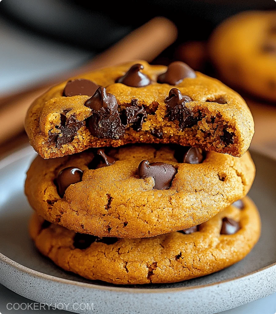 Pumpkin Chocolate Chip Cookies