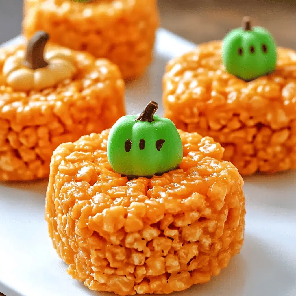 Pumpkin Rice Krispie Treats