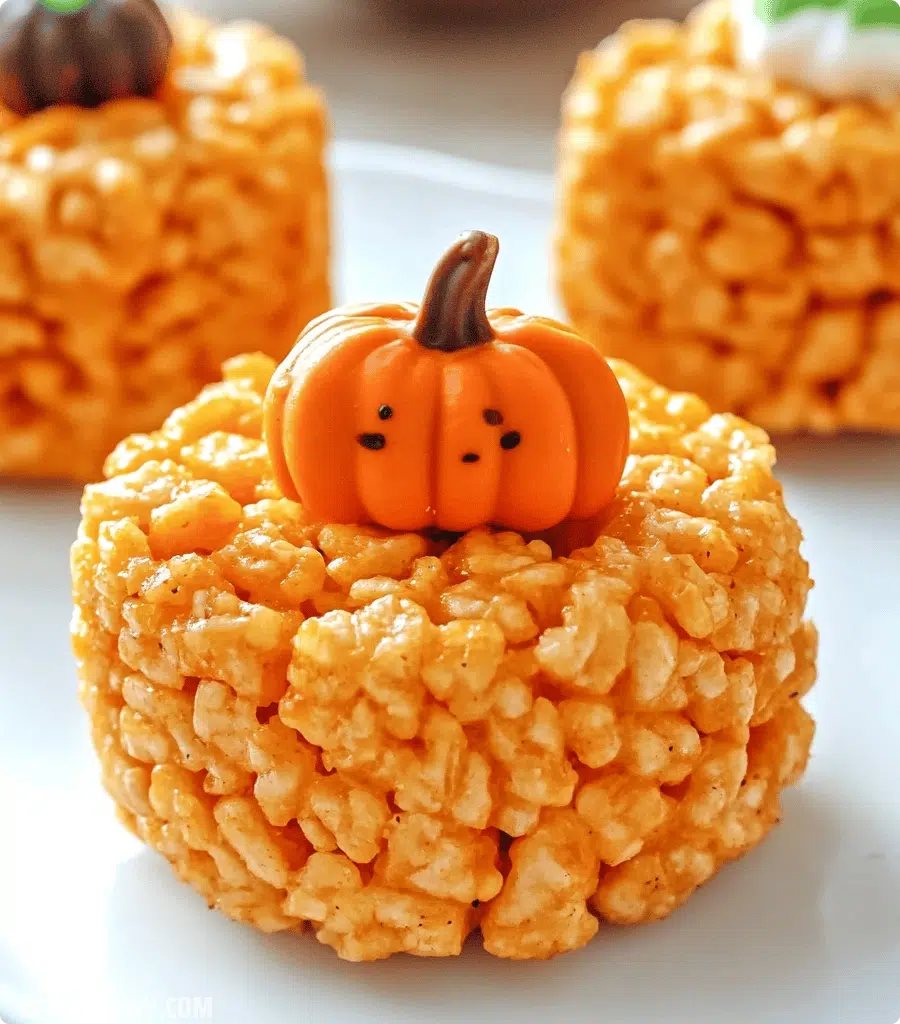 Pumpkin Rice Krispie Treats