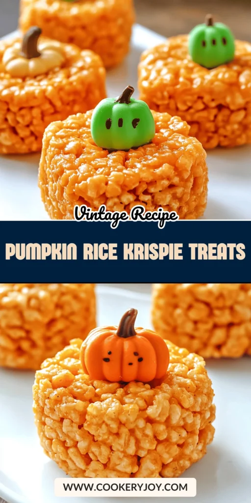 Pumpkin Rice Krispie Treats