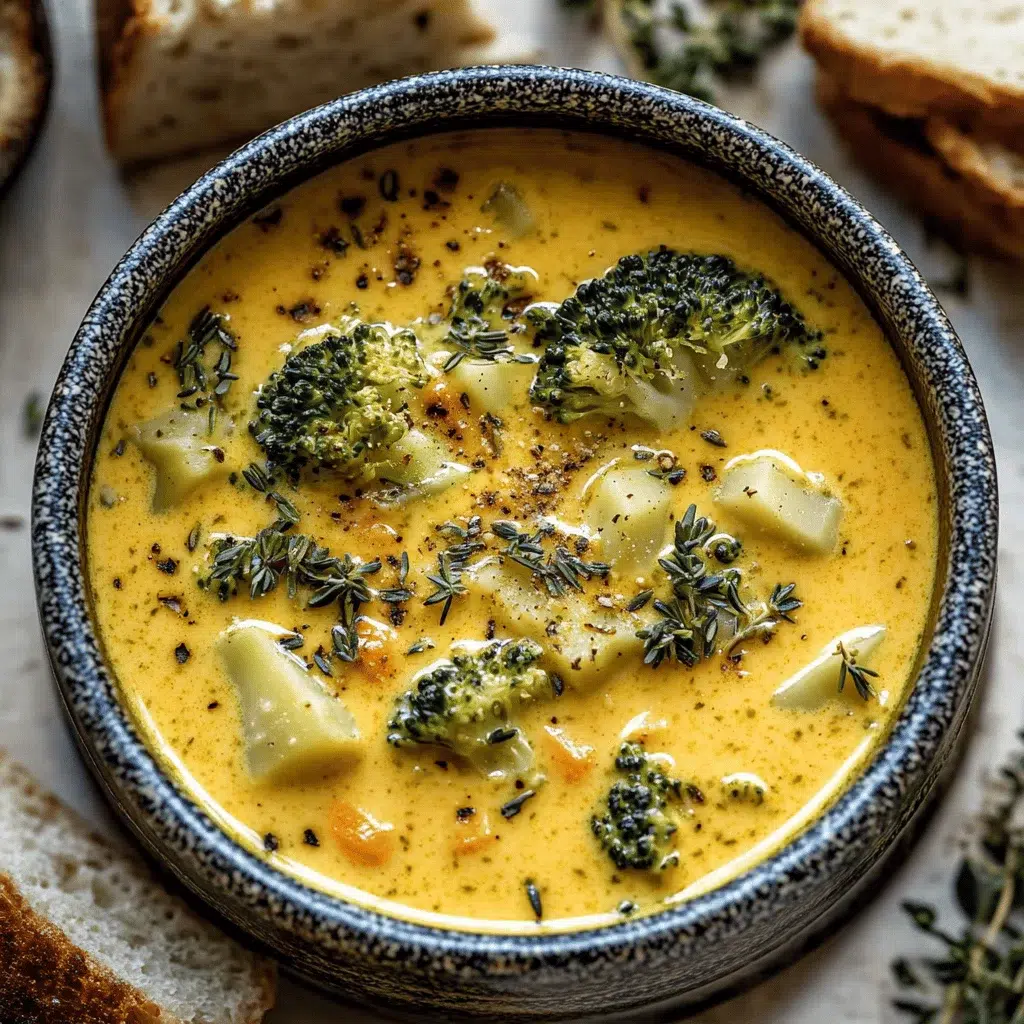 Roasted Broccoli Cheddar Soup