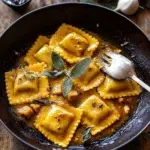 Sage Butter Pumpkin Cheese Ravioli
