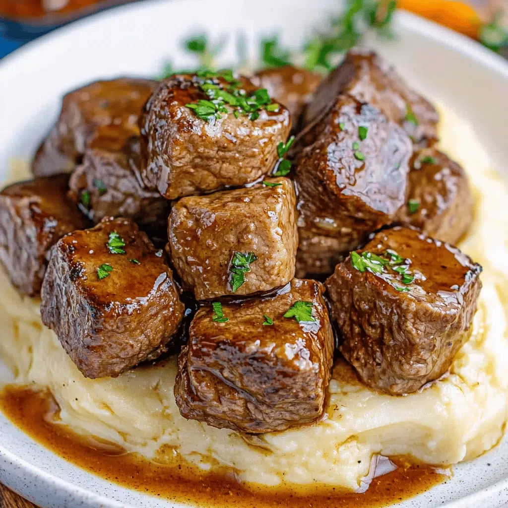 Slow Cooker Garlic Butter Beef Bites