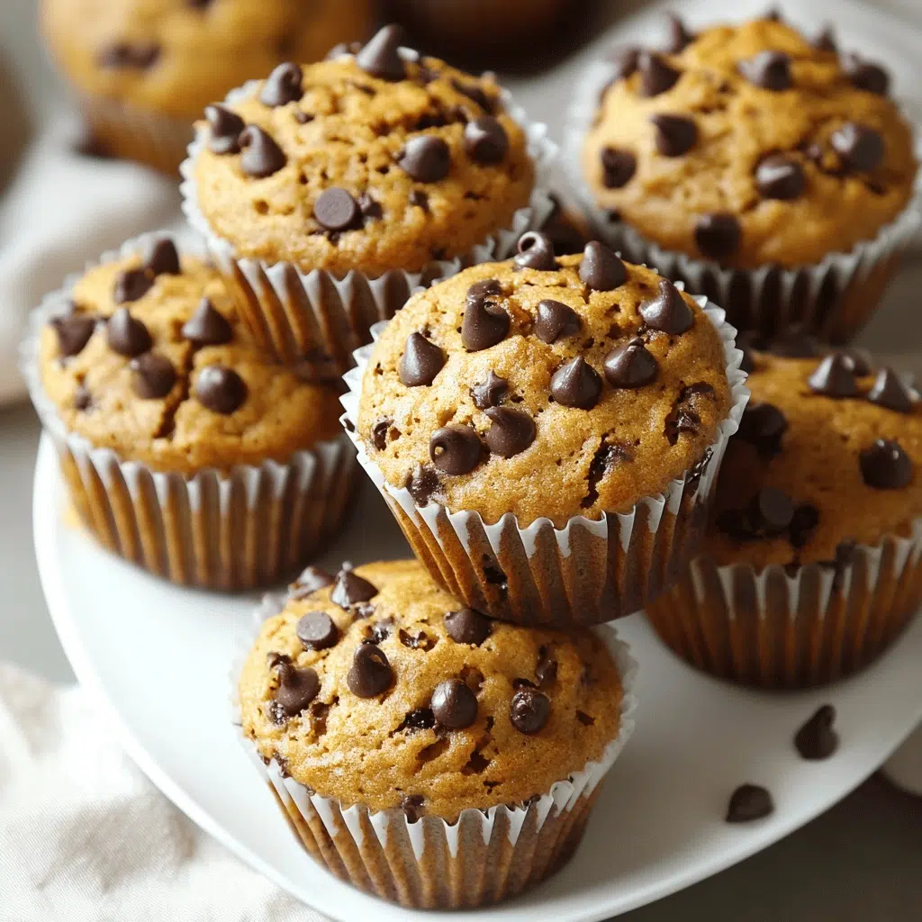 Sourdough Pumpkin Chocolate Chip Muffins