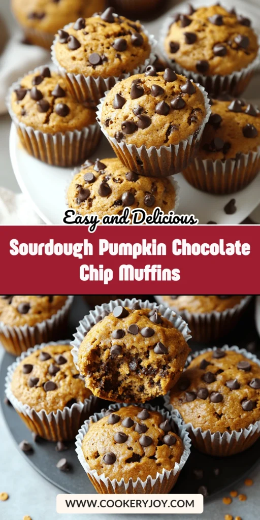 Sourdough Pumpkin Chocolate Chip Muffins