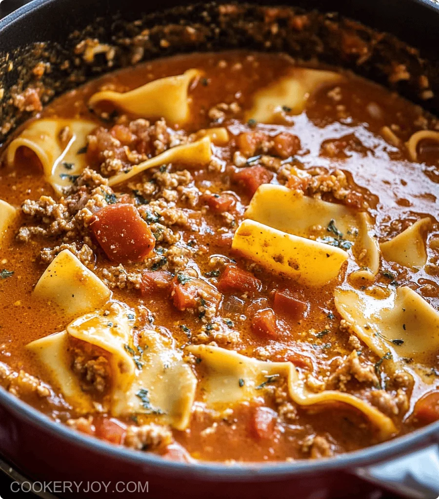 Spicy Lasagna Soup