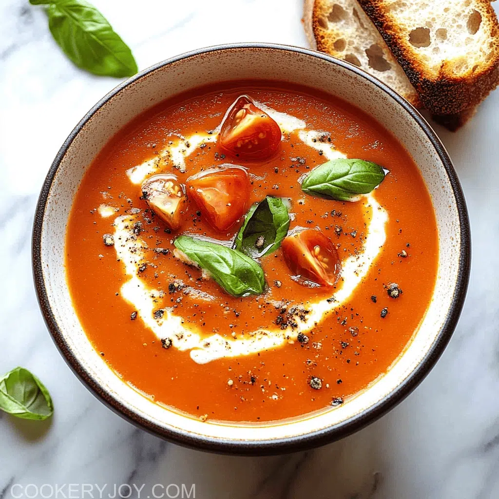 Tomato Soup With Fresh Tomatoes
