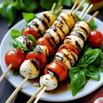 caprese skewers salad