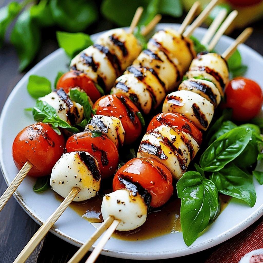 caprese skewers salad