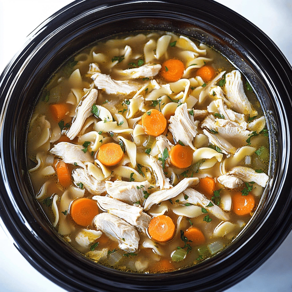 crockpot chicken noodle soup