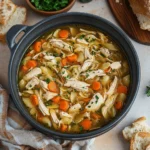 rotisserie chicken noodle soup with
