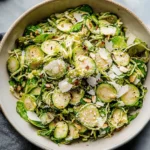 shaved brussel sprout salad