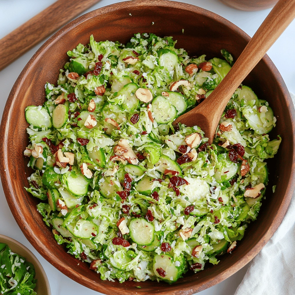 shredded brussel sprout salad