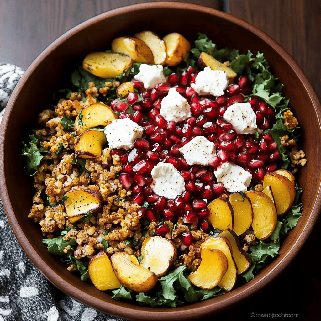 Autumn Harvest Salad with Pomegranate