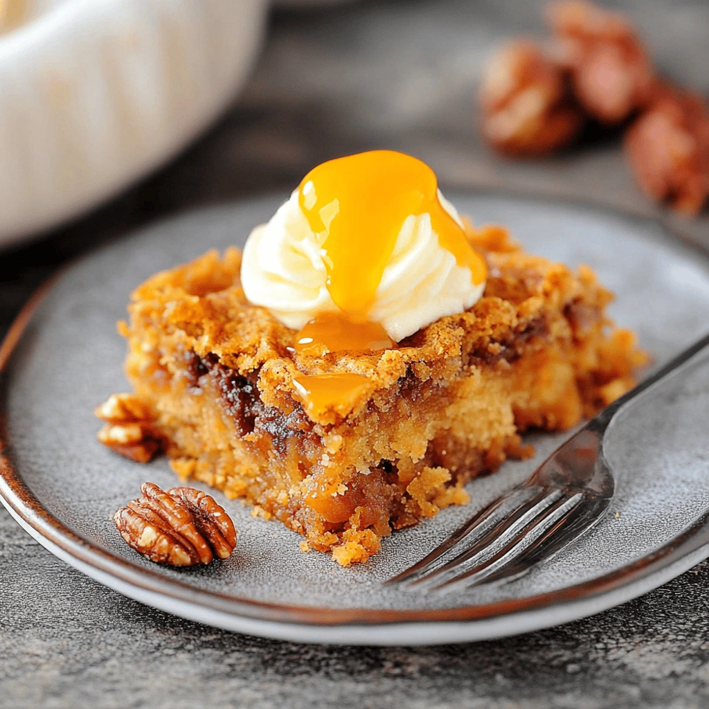 Chocolate Pumpkin Dump Cake