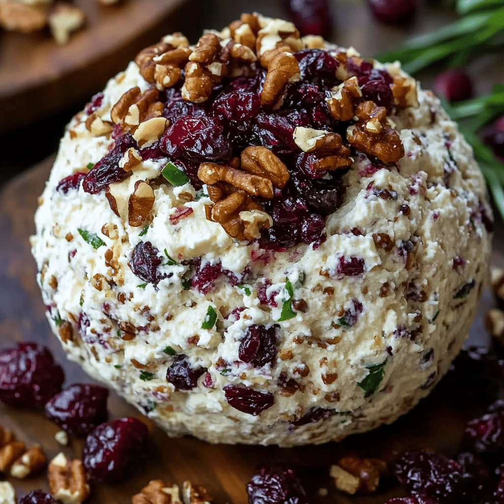 Cranberry Pecan Cream Cheese Ball