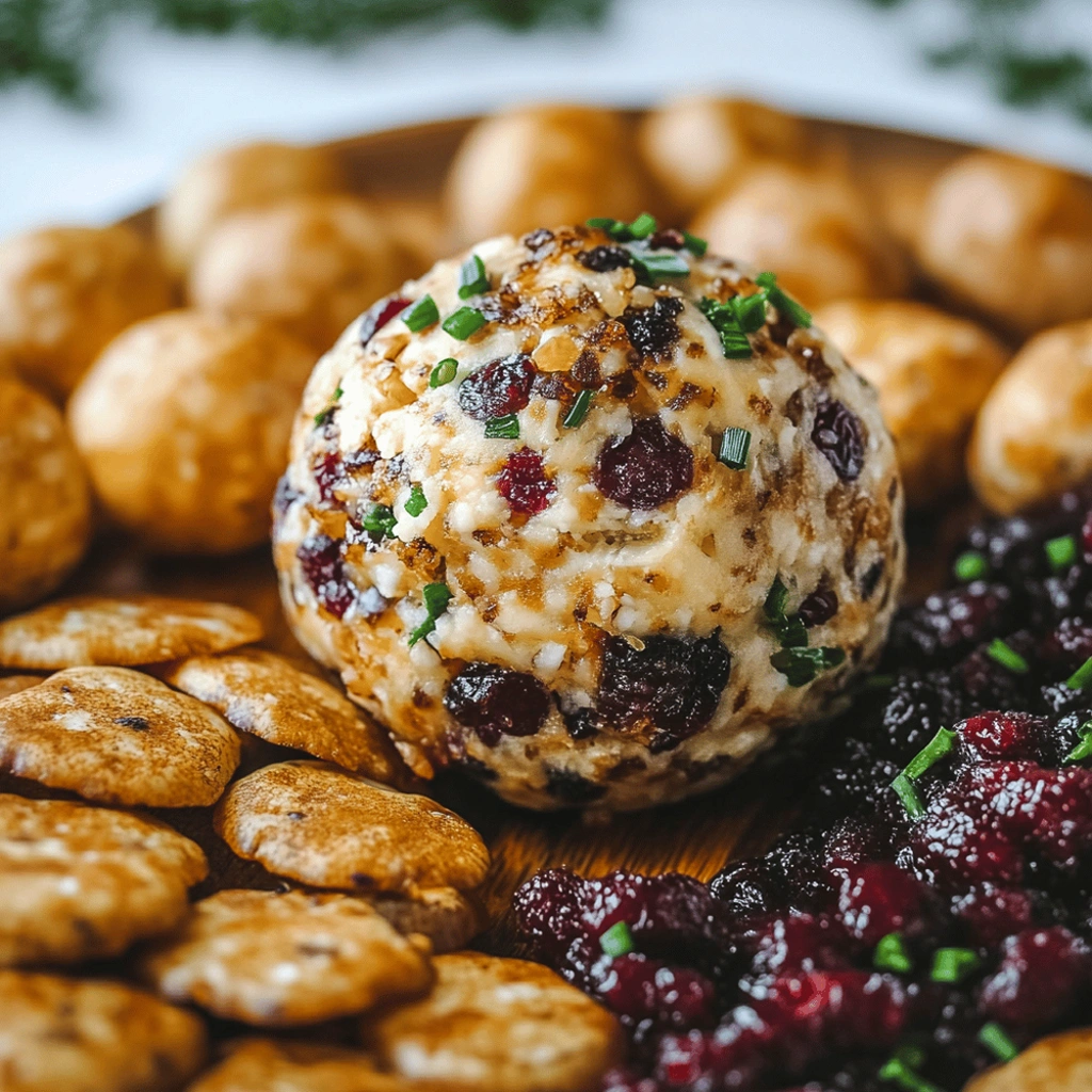 Cranberry Walnut Gouda Cheese Ball