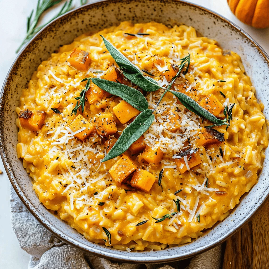 Creamy Butternut Squash Orzo