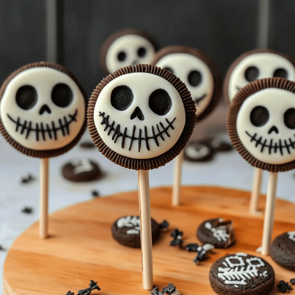 Jack Skellington Oreo Pops