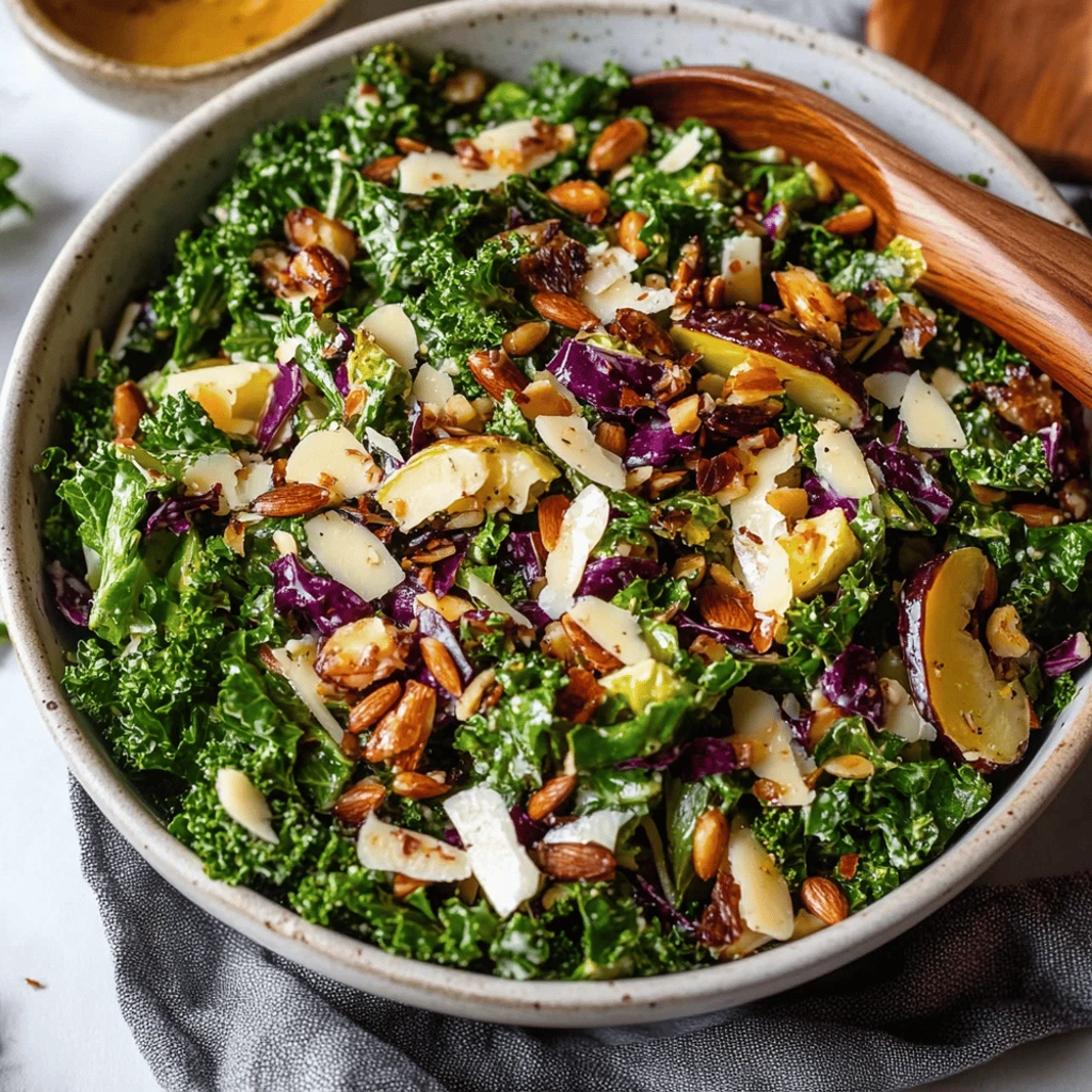Kale and Brussels Sprout Salad