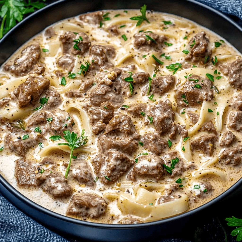 Keto Beef Stroganoff